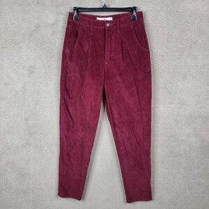 Hollister vintage inspired corduroy pants. Maroon. Sz 23.